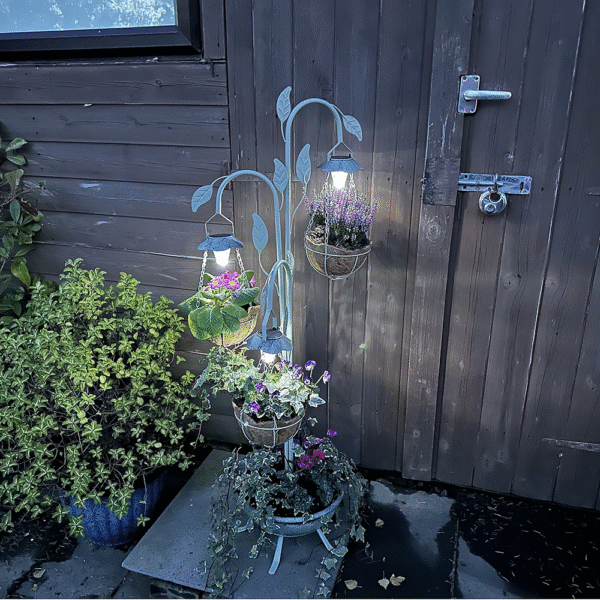 Grumpy Gardener Solar Hanging Basket Planter